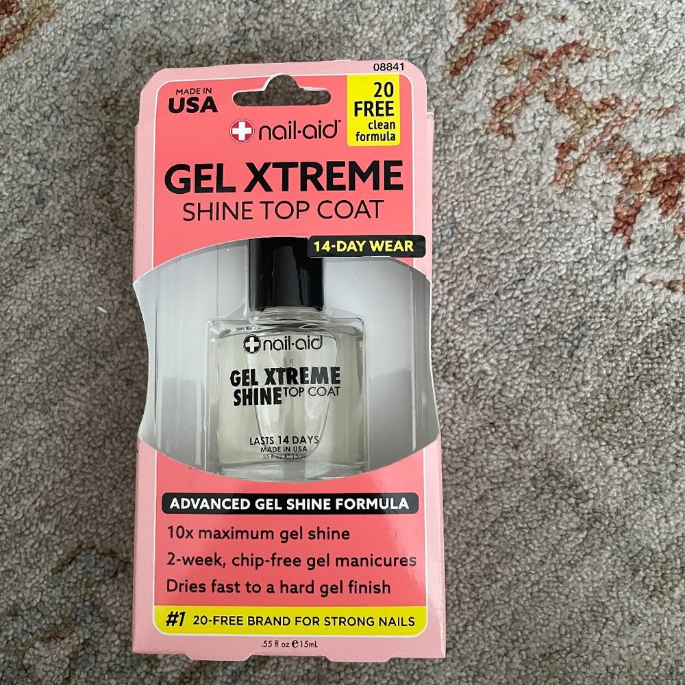 Nail aid gel xtreme shine top coat